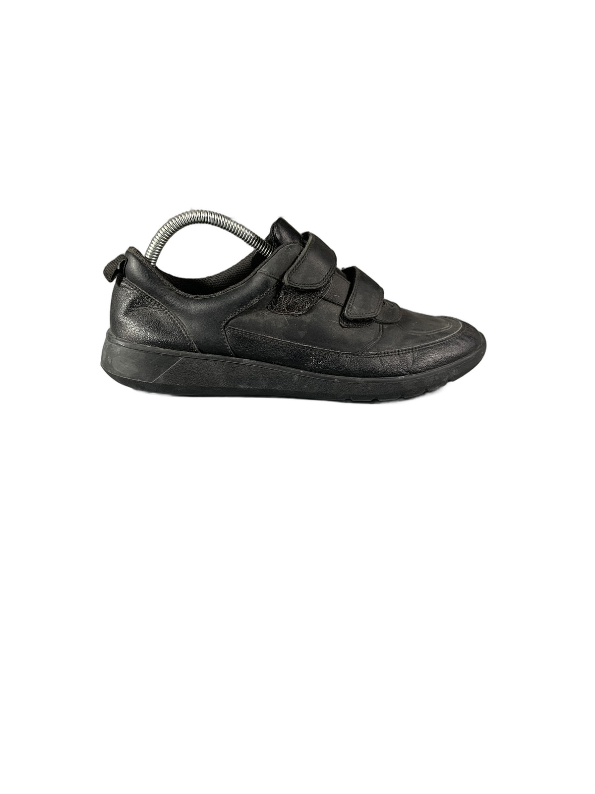 Clarks Boys Scape Flare black leather shoes