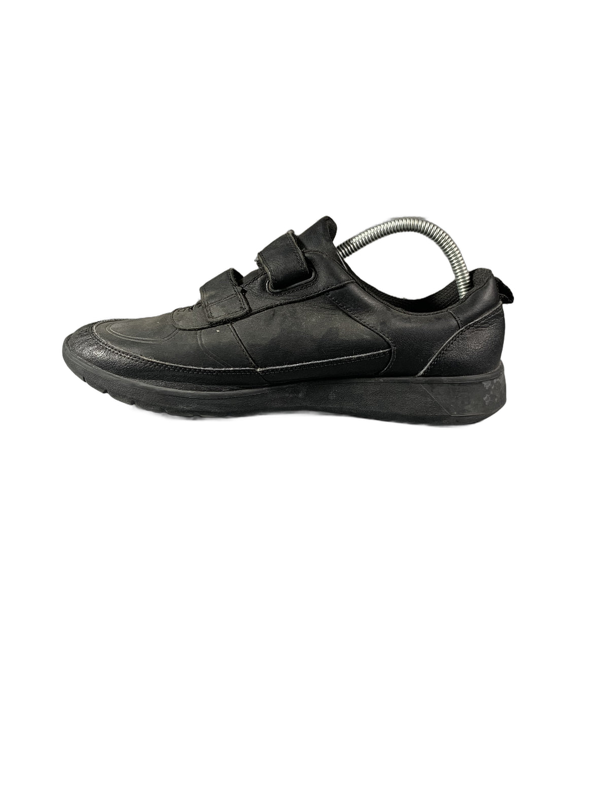 Clarks Boys Scape Flare black leather shoes