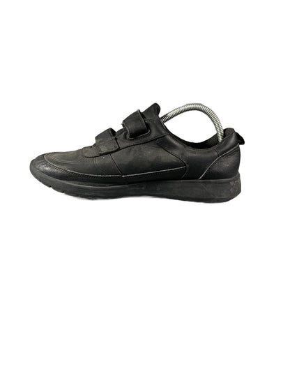 Clarks Boys Scape Flare black leather shoes