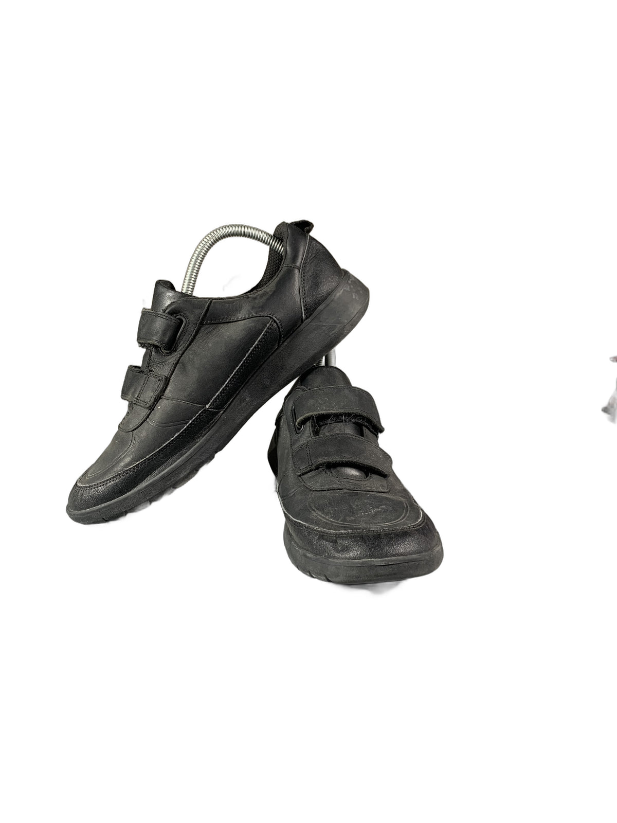 Clarks Boys Scape Flare black leather shoes