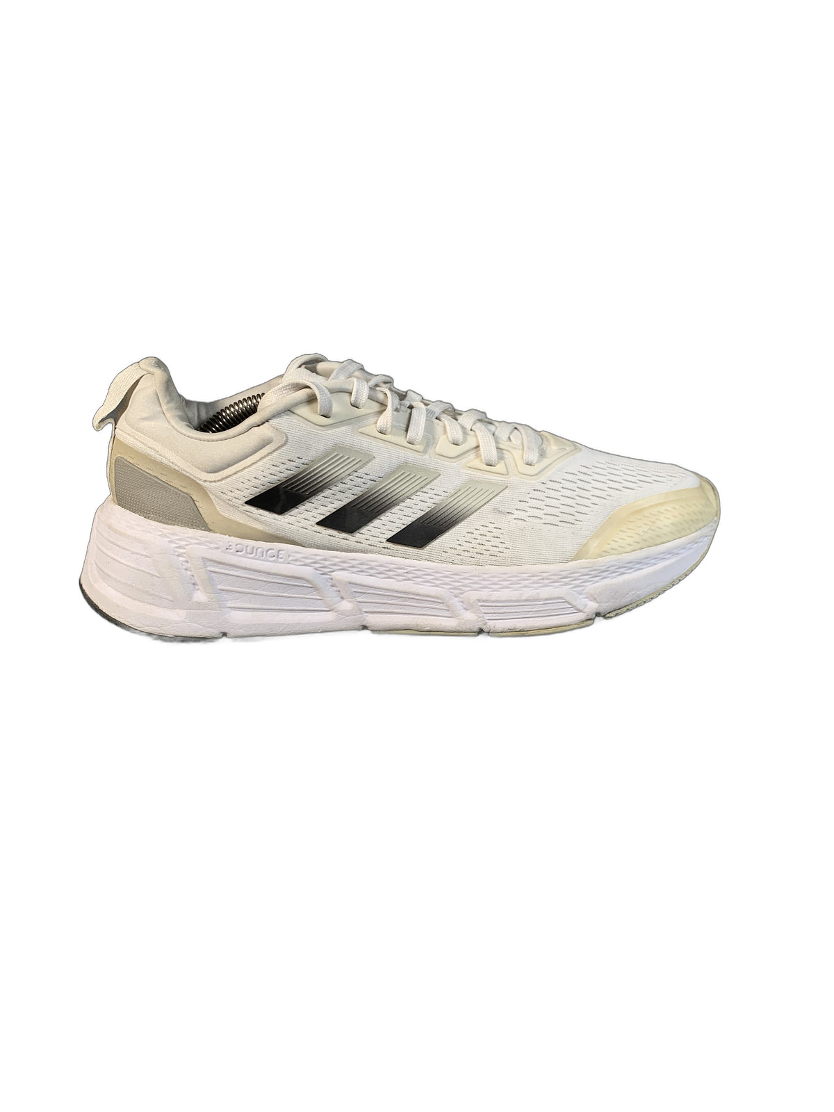 Adidas Questar running shoe highlighted by its white mesh