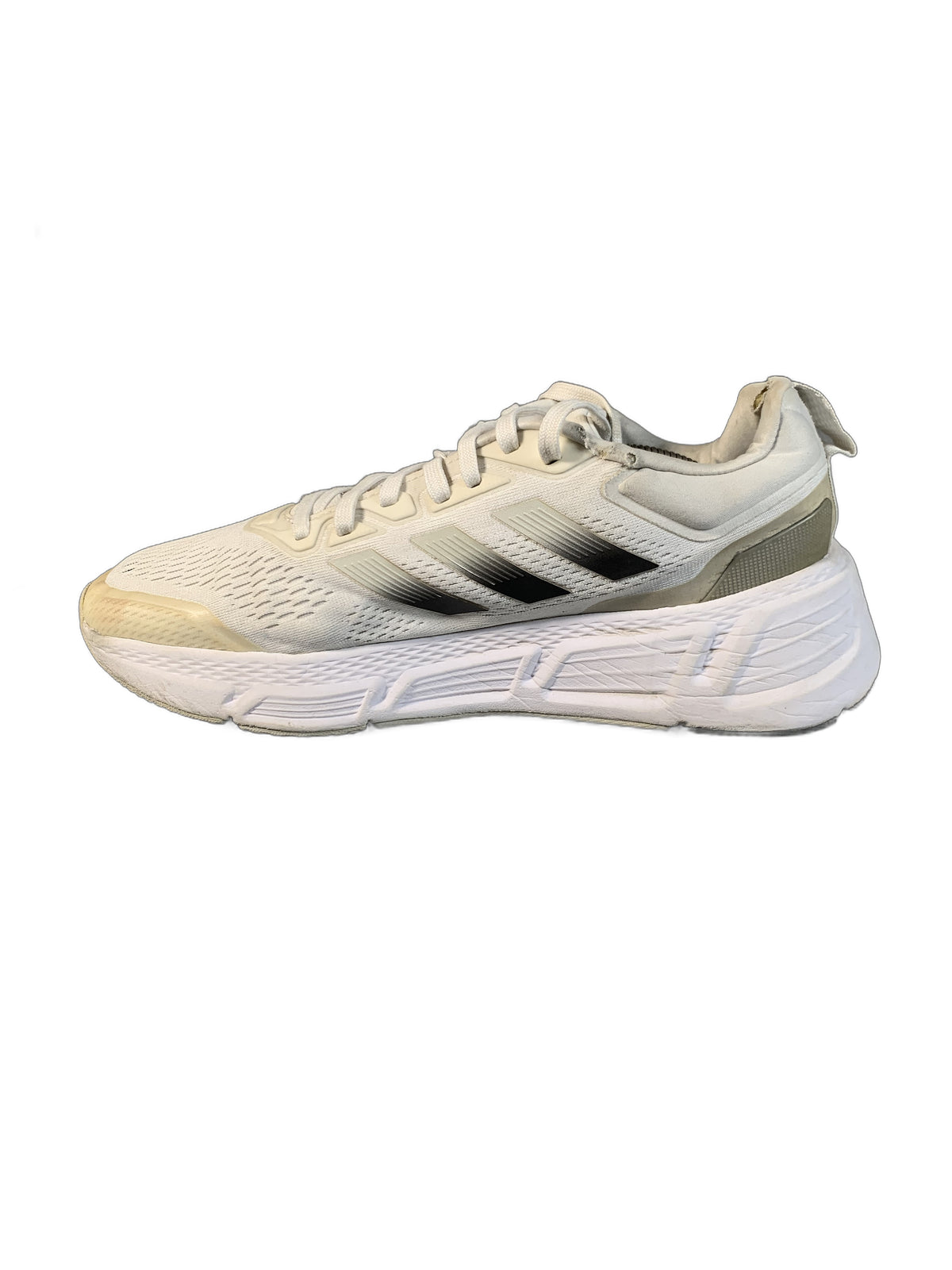 Adidas Questar running shoe highlighted by its white mesh