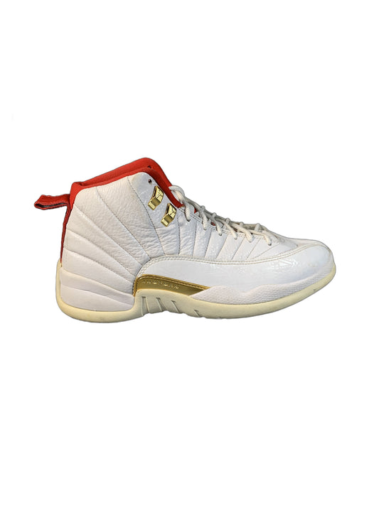 Air Jordan 12 Retro FIBA sneaker in a white
