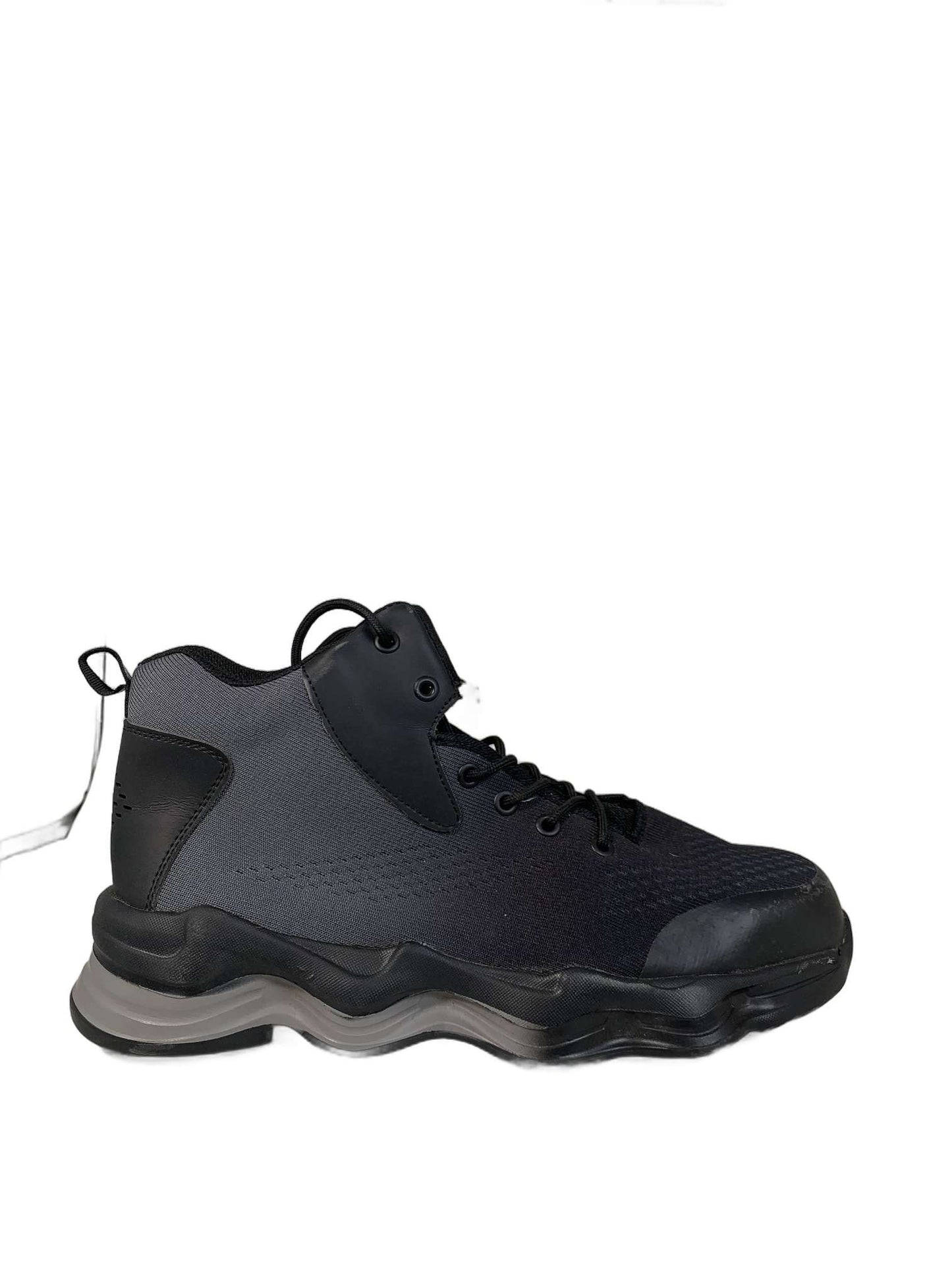 Sroter black high-top safety work sneaker