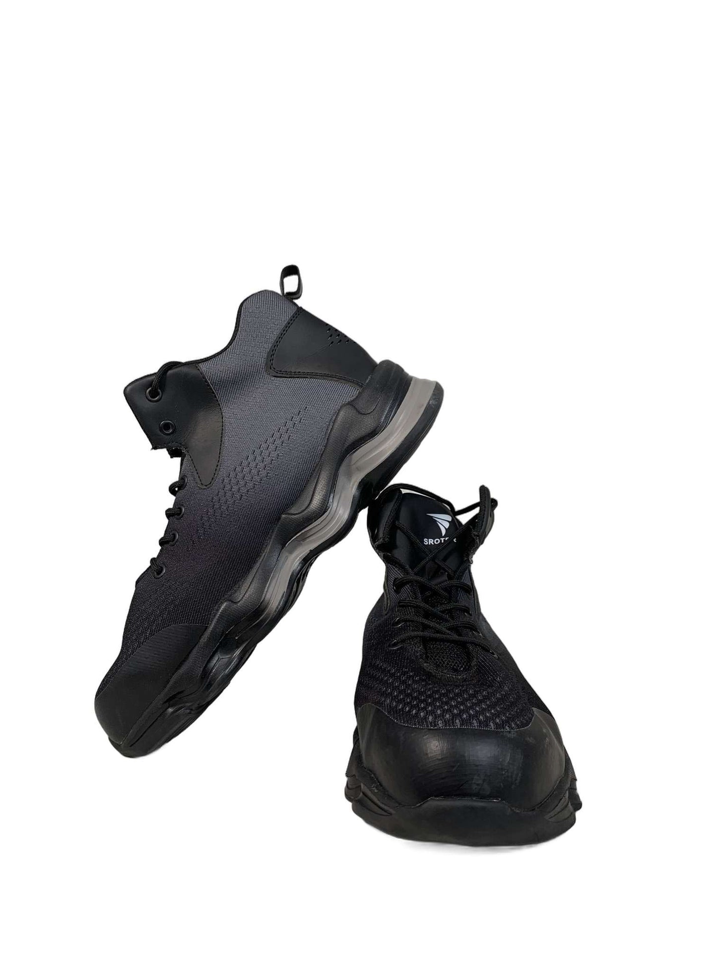 Sroter black high-top safety work sneaker