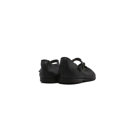 OMEGA BLACK LEATHER SANDAL