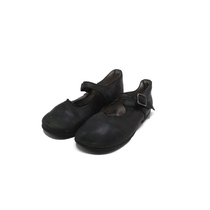 OMEGA BLACK LEATHER SANDAL