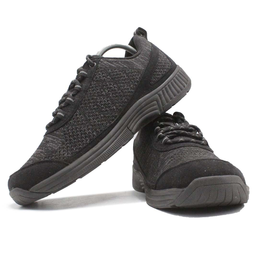 ORTHOFEET Coral No Tie Lace Black