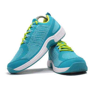 ORTHOFEET Coral Stretch Knit Turquoise