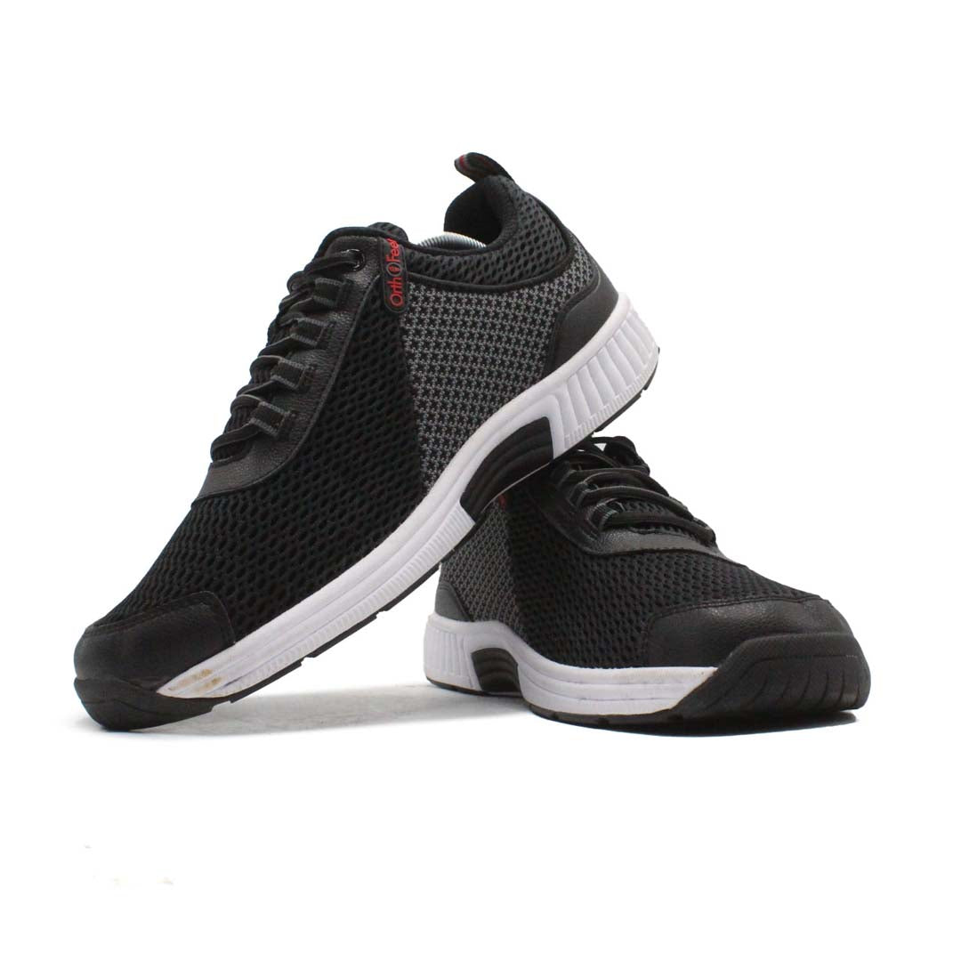 ORTHOFEET Edgewater Stretch Knit Black SWAG KICKS