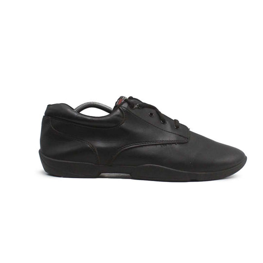 SUPER BLACK LEATHER MEN CASUAL SHOES