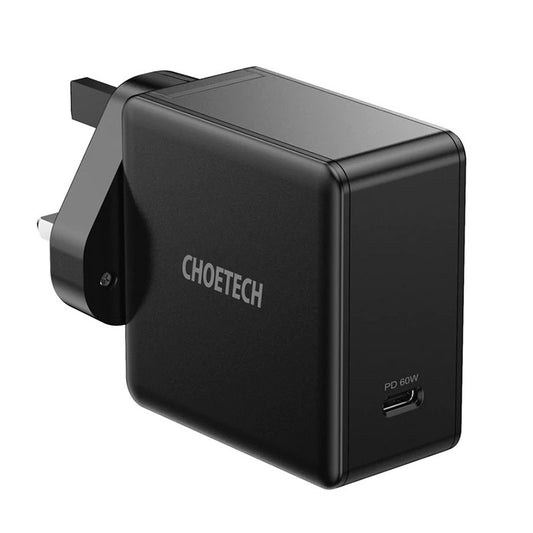 Choetech 60W PD 3.0 Type C Fast Charging Foldable Adapter USB C Charger