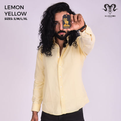 Markhor Clothing Lemon Yellow Shirt