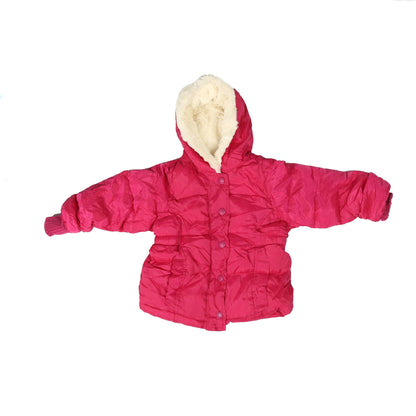 OLD NAVY BUTTON HOODED PUFFER COAT