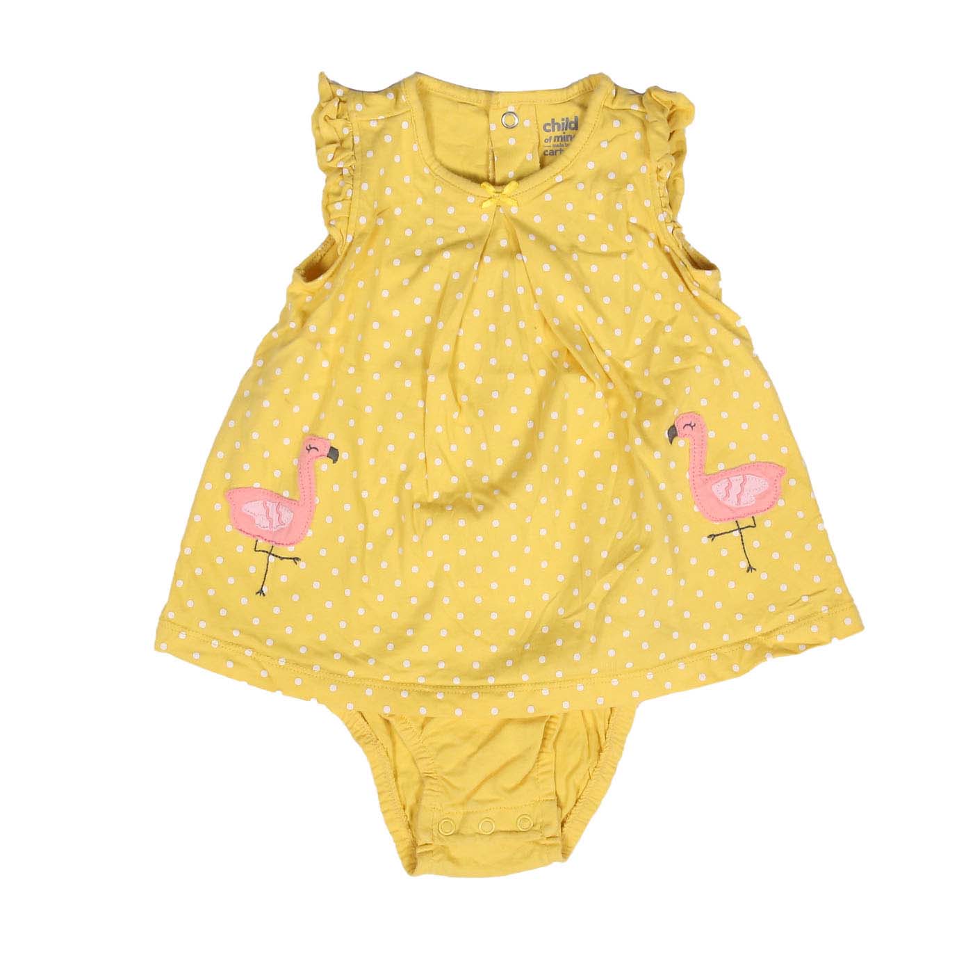 Carters Baby Girls Flamingos One Piece Sunsuit Dress