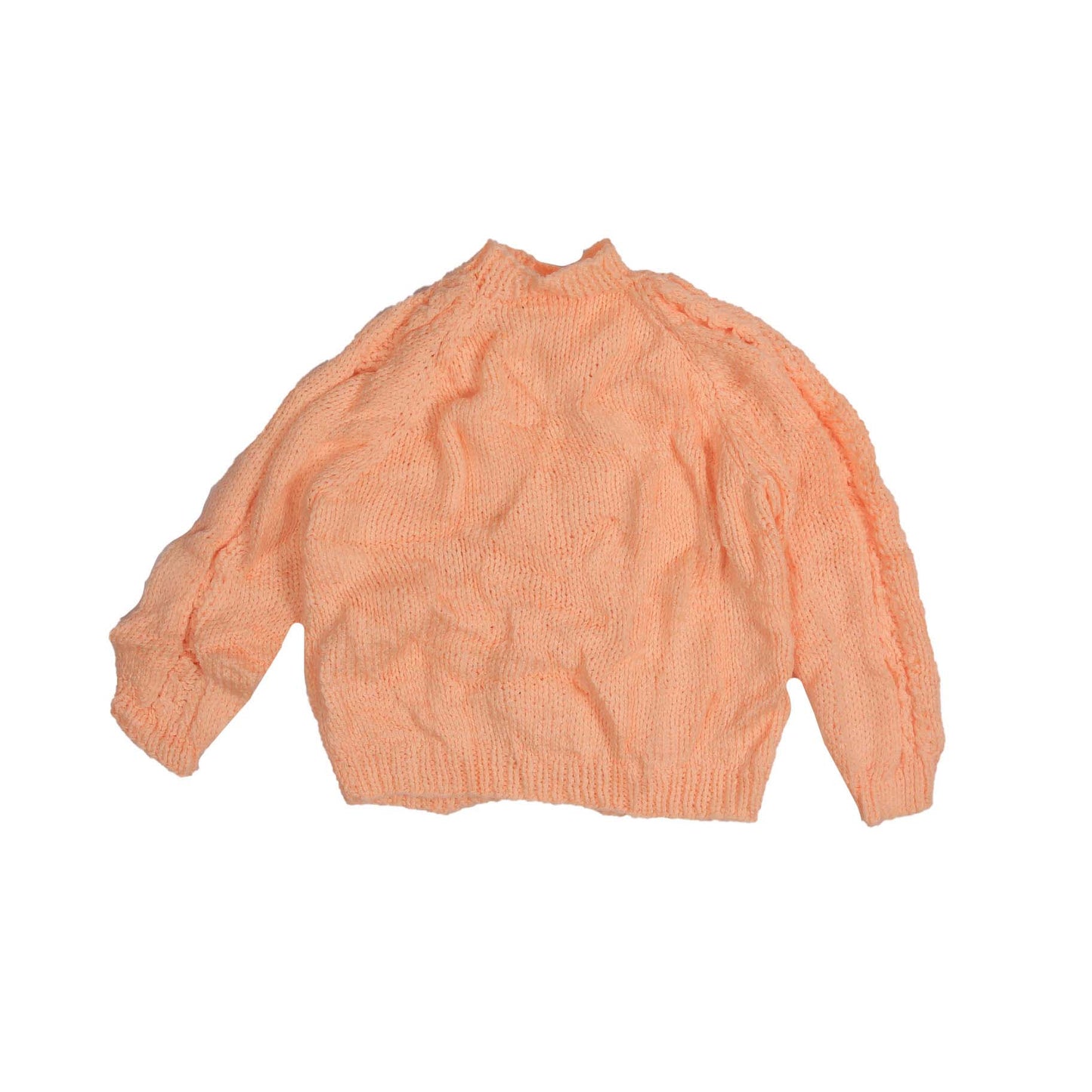 CLASSIC PEACH KNITTED CARDIGAN SWEATER