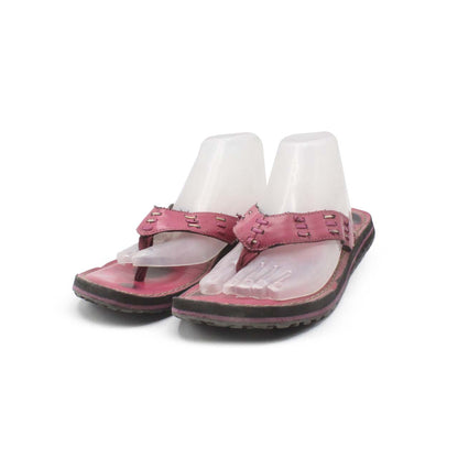 CLARKS CASUAL LEATHER PINK SLIPPERS