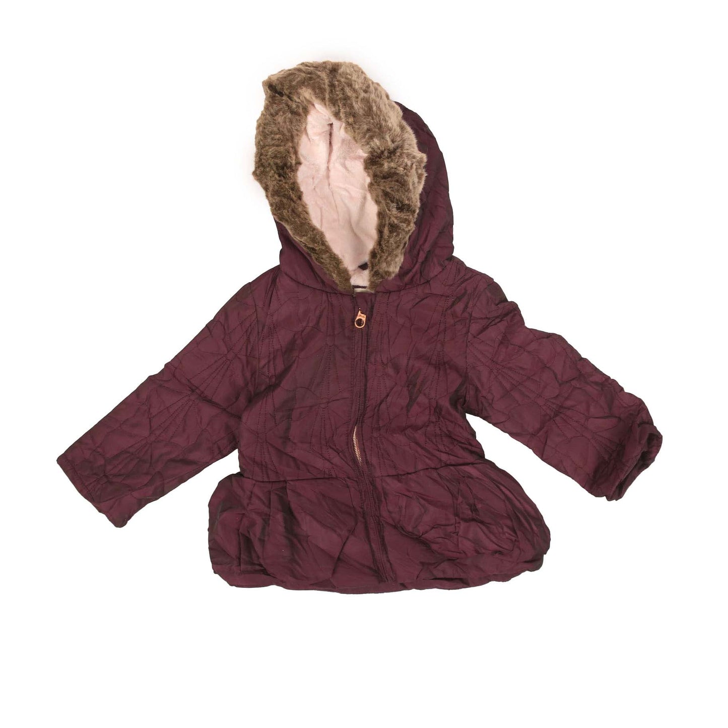 WITH LOVE FORM BAKER PLUSH PURPLE HOODED JACKET