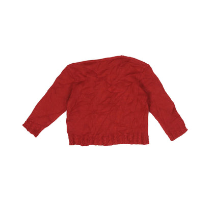 MARTA RED BUTTONED SWEATER