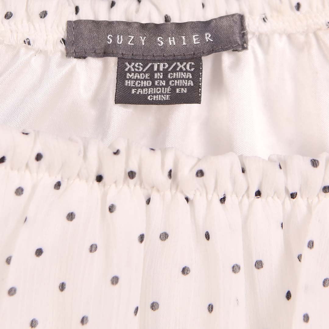 Suzy Shier Polka Fashion Top