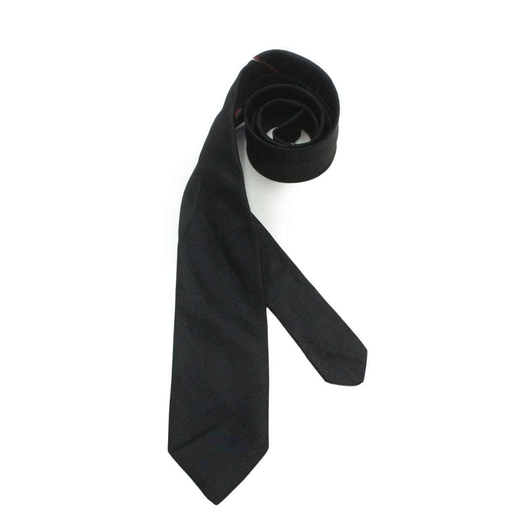 Euro Mod Black Plain Tie
