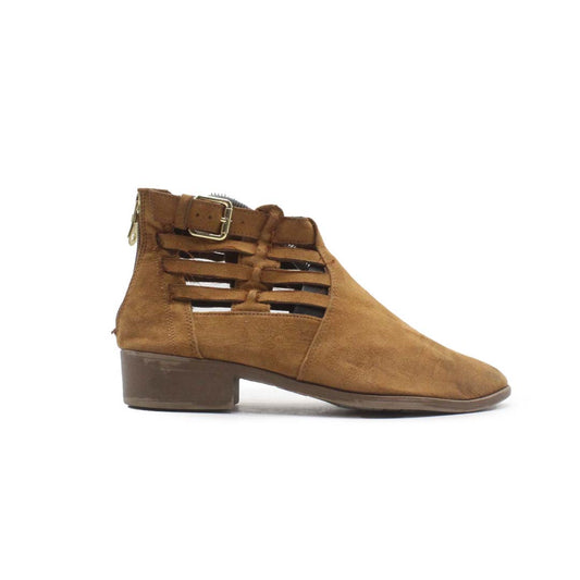 AMERICAN EAGLE Faux Suede Cut Out Ankle Boot
