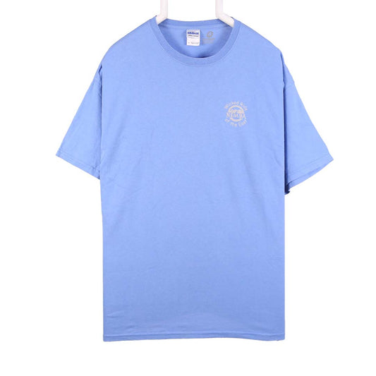 Gildan Ultra Cotton Blue R Neck T Shirt