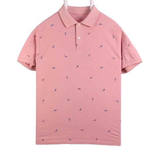Uniqlo Pink Printed Polo Shirt