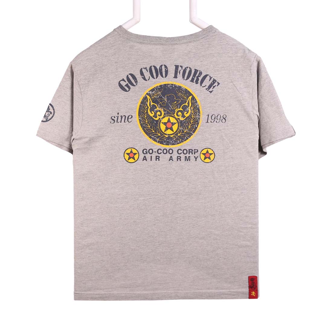 Go-Coo Air Grey R Neck T Shirt