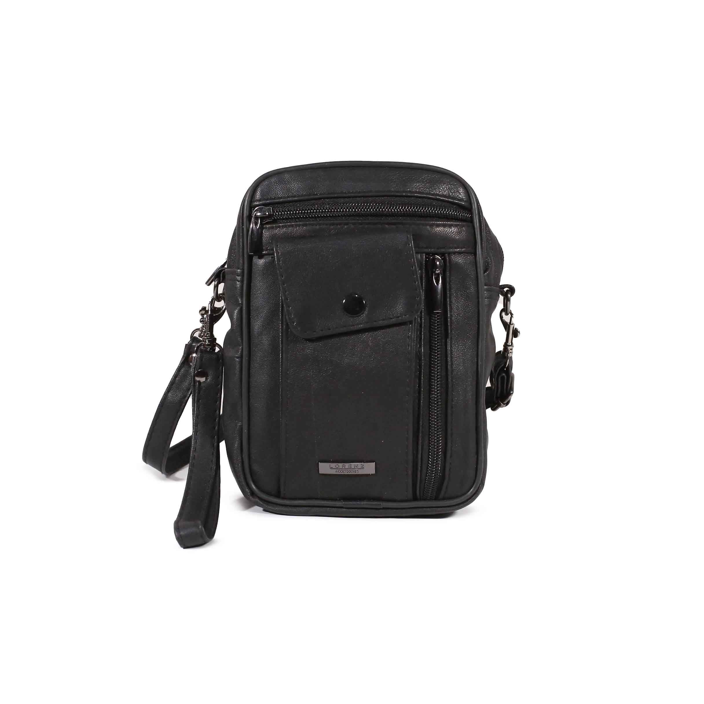 Lorenz Black Crossbody Bag SWAG KICKS