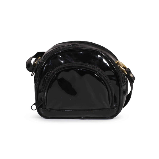 Beetle Black Crossbody Bag