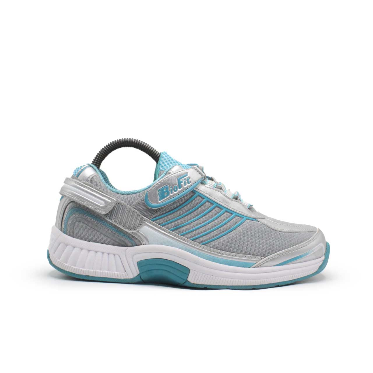 Orthofeet Biofit Wide Coral Gray Stretch Knit Sneaker