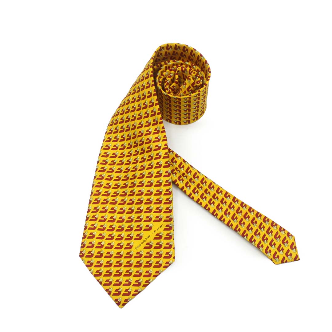 Canary Yellow Jolly Roger Tie