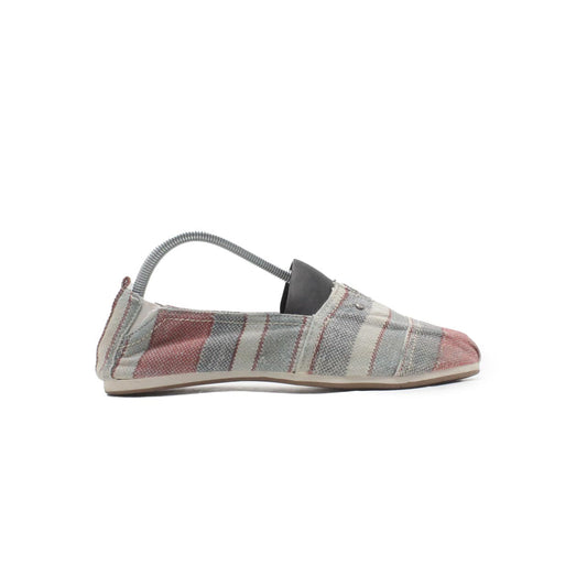 Classic Grey Red Women Casual Slip On