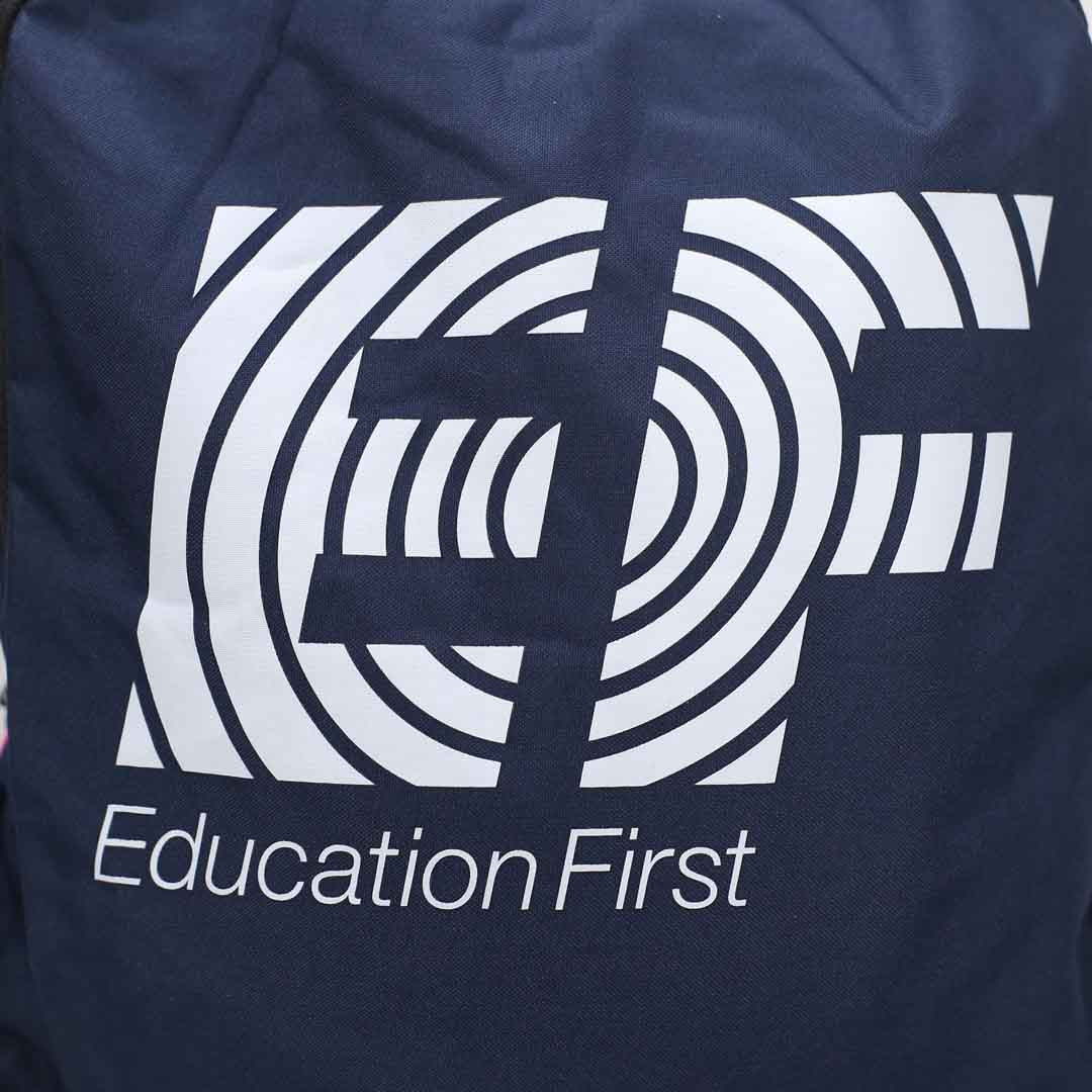 Education First Blue Backpack