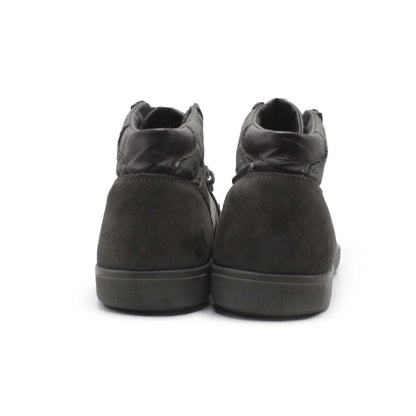 Geox Respira Black Hi Top Shoe