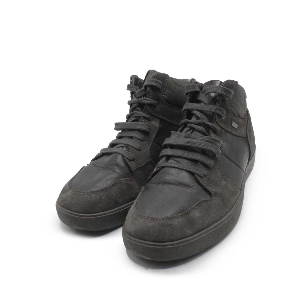Geox Respira Black Hi Top Shoe