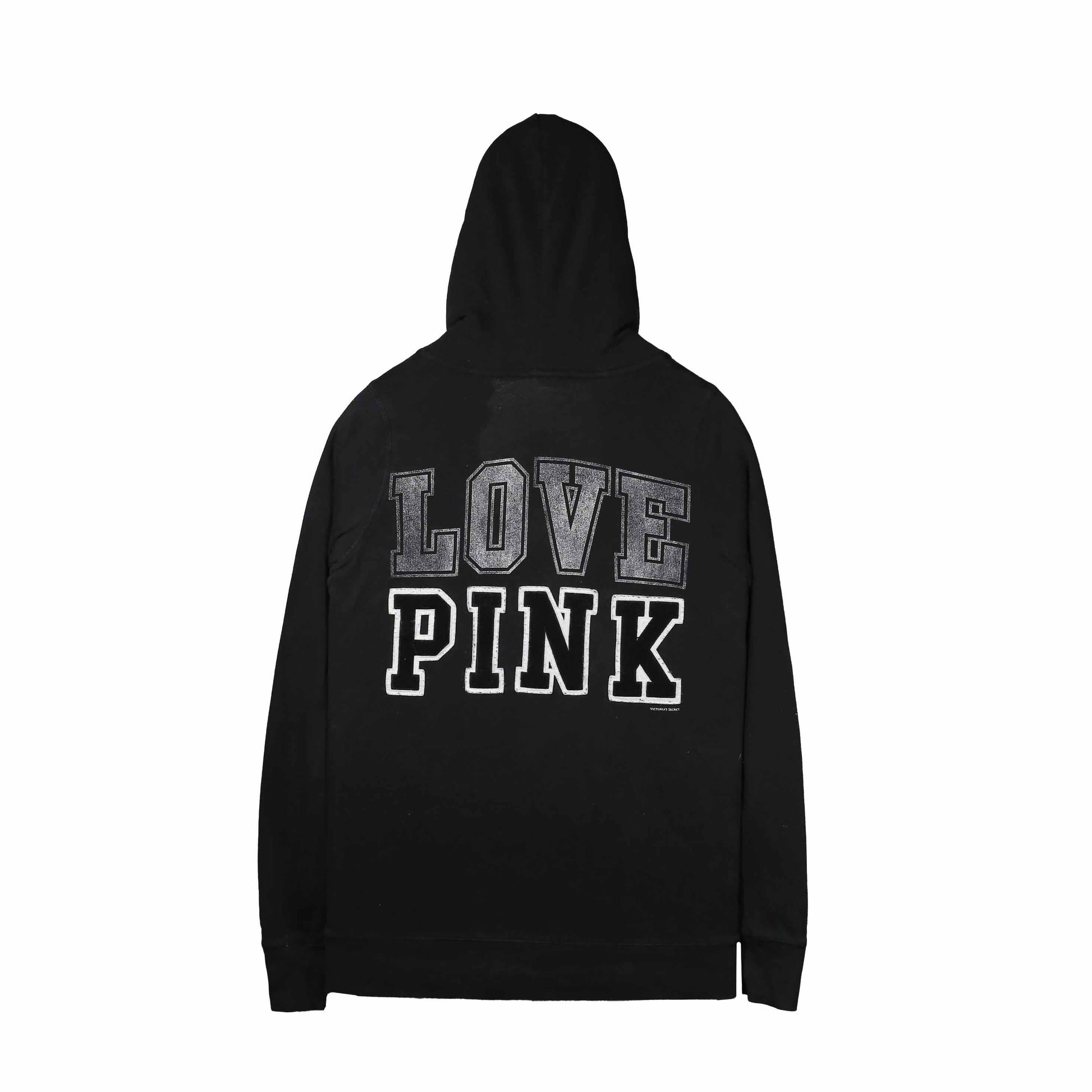 Pink Victorias Secret Black Hoodie SWAG KICKS