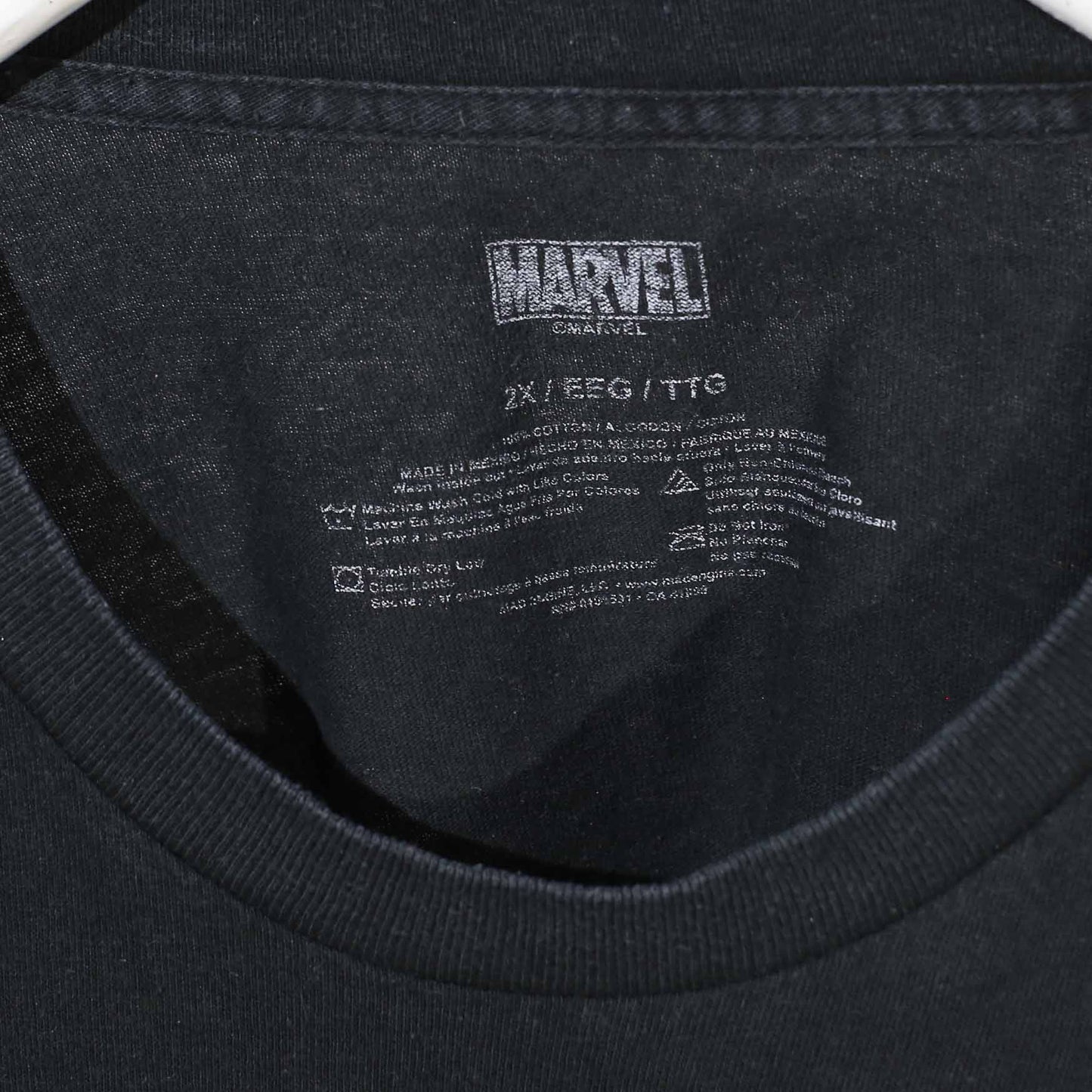 Marvel Black Round Neck T-Shirt