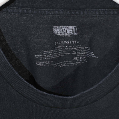 Marvel Black Round Neck T-Shirt