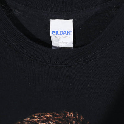 Gildan Heavy Cotton Black Round Neck T-Shirt