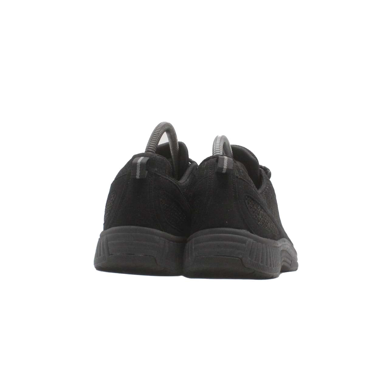 Orthofeet Coral No-Tie Lace Black Walking Shoe