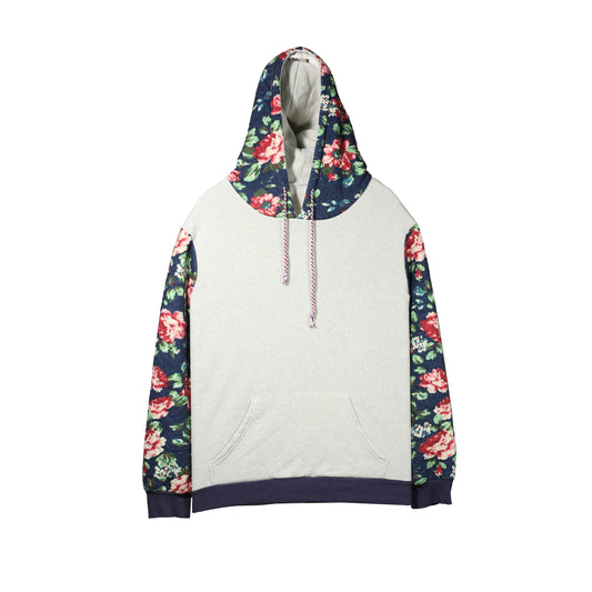 Classic Floral Gray Hoodie